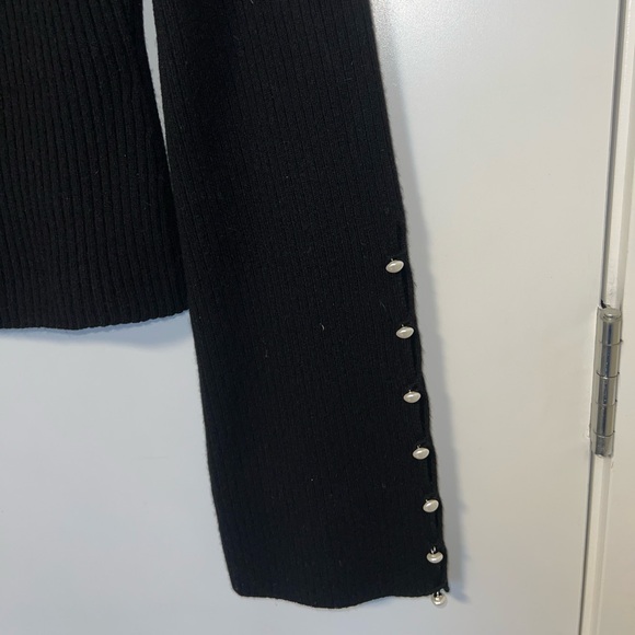Reformation Emanuele Cashmere Novelty Button Sweater - Picture 4 of 8